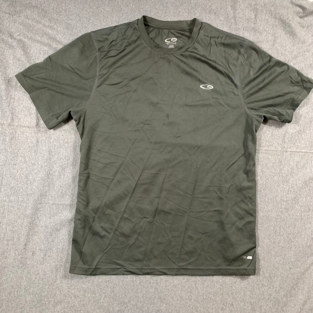 Champion Shirt Women Medium Green Outdoor Athletic Casual T Shirt Ladies